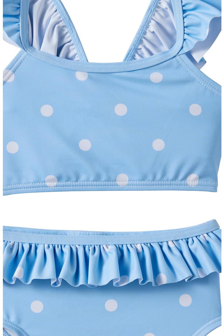 Lottie Two Piece Swim Set, Alternate, color, Dawn Blue Spots