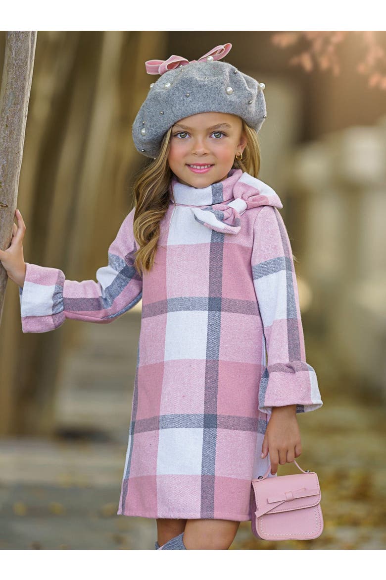 pink and grey plaid dress Filly Pink and Green Plaid Dress