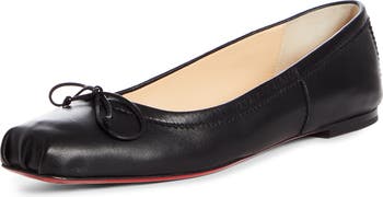 【Christian Louboutin】最新作★MAMADRAGUE スエード フラット Mamadrague Black Lamb nappa leather - Women Shoes