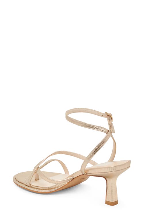 Dolce Vita Morah Ankle Strap Sandal In Gold Metallic Stella