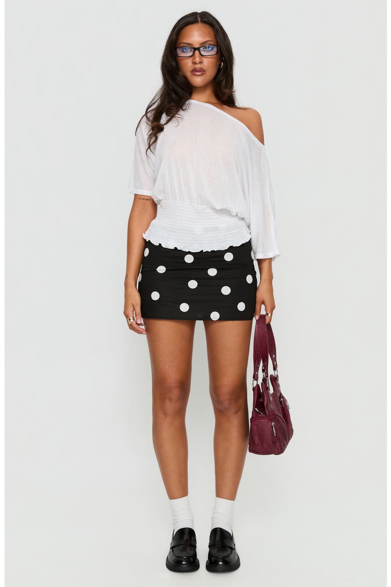 Dayten Off the Shoulder Top, Alternate, color, WHITE