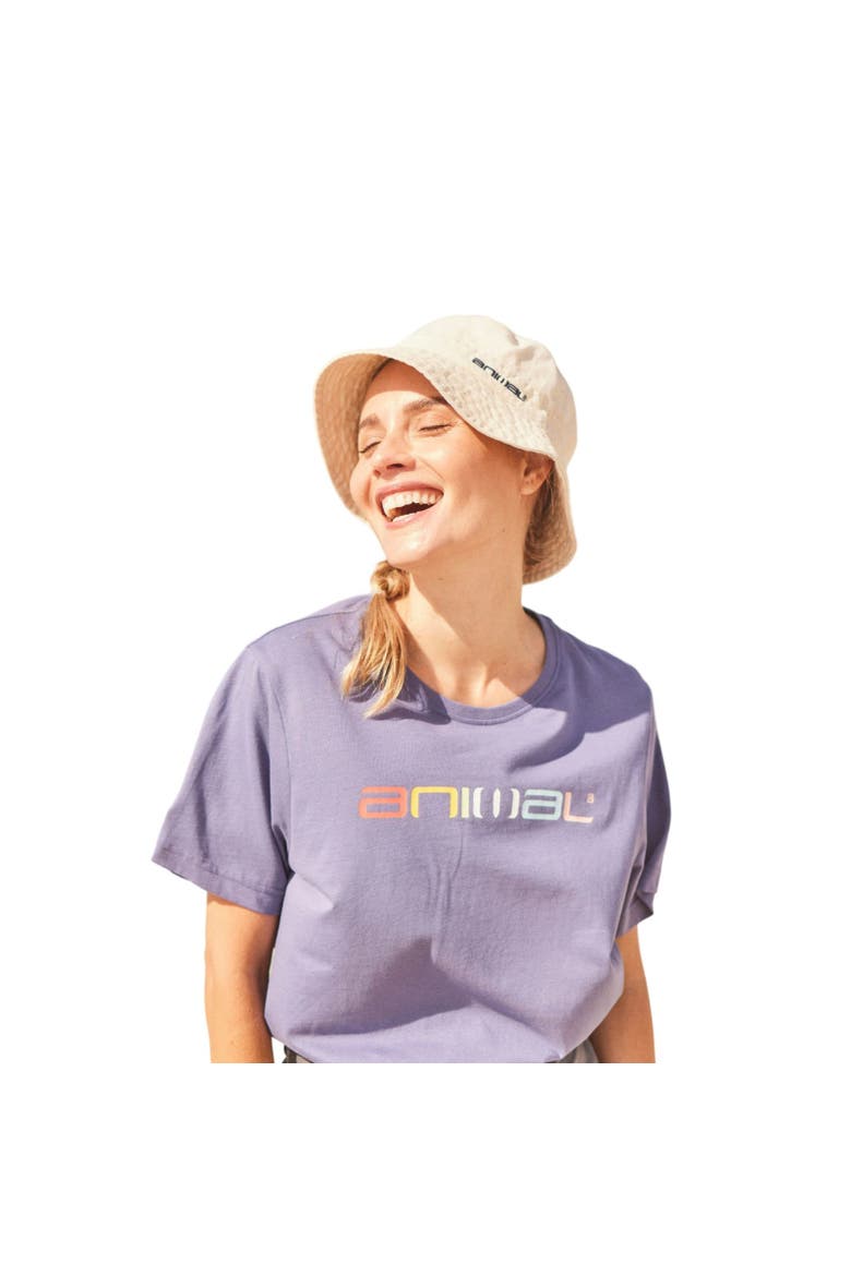 Indie Logo Natural Bucket Hat, Alternate, color, Cream