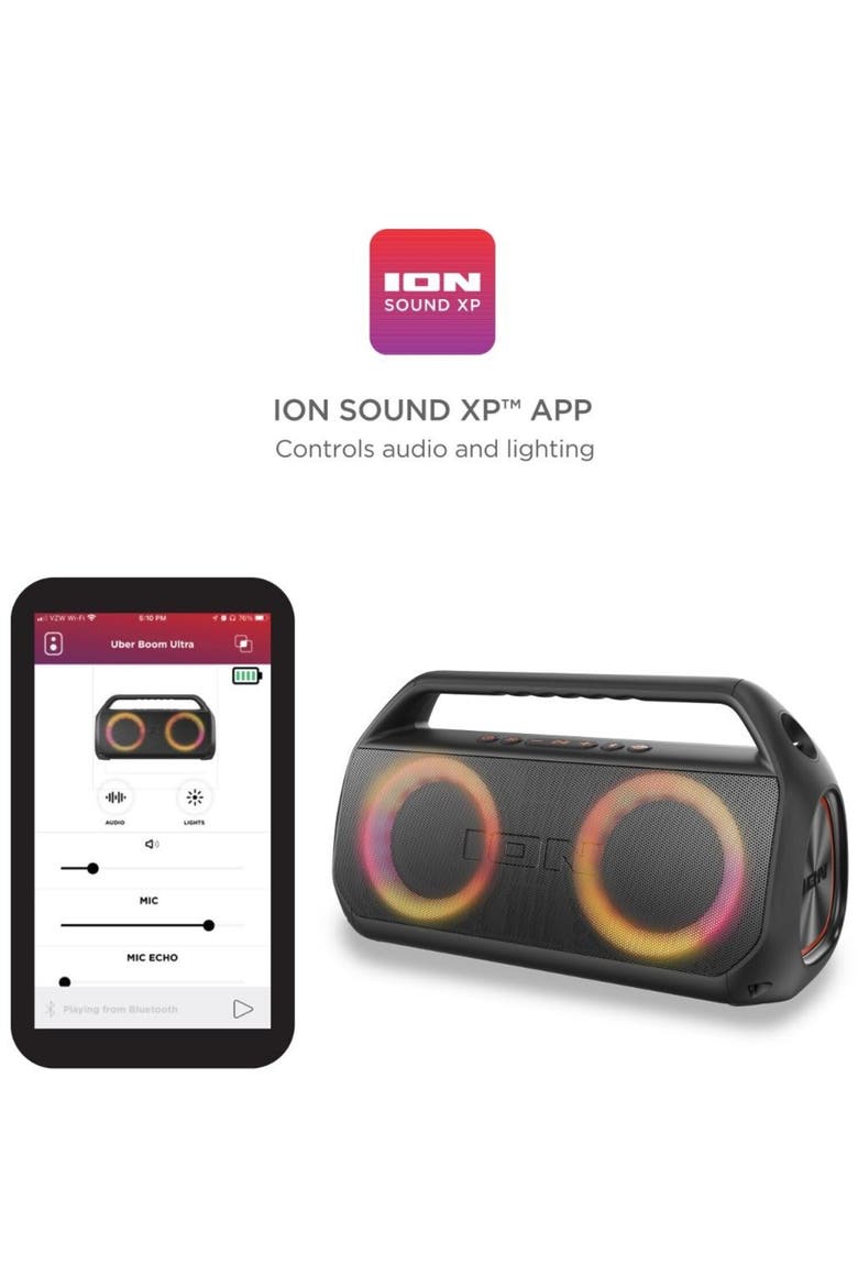 Uber Boom Ultra Portable Bluetooth Speaker, Alternate, color, Multicolor