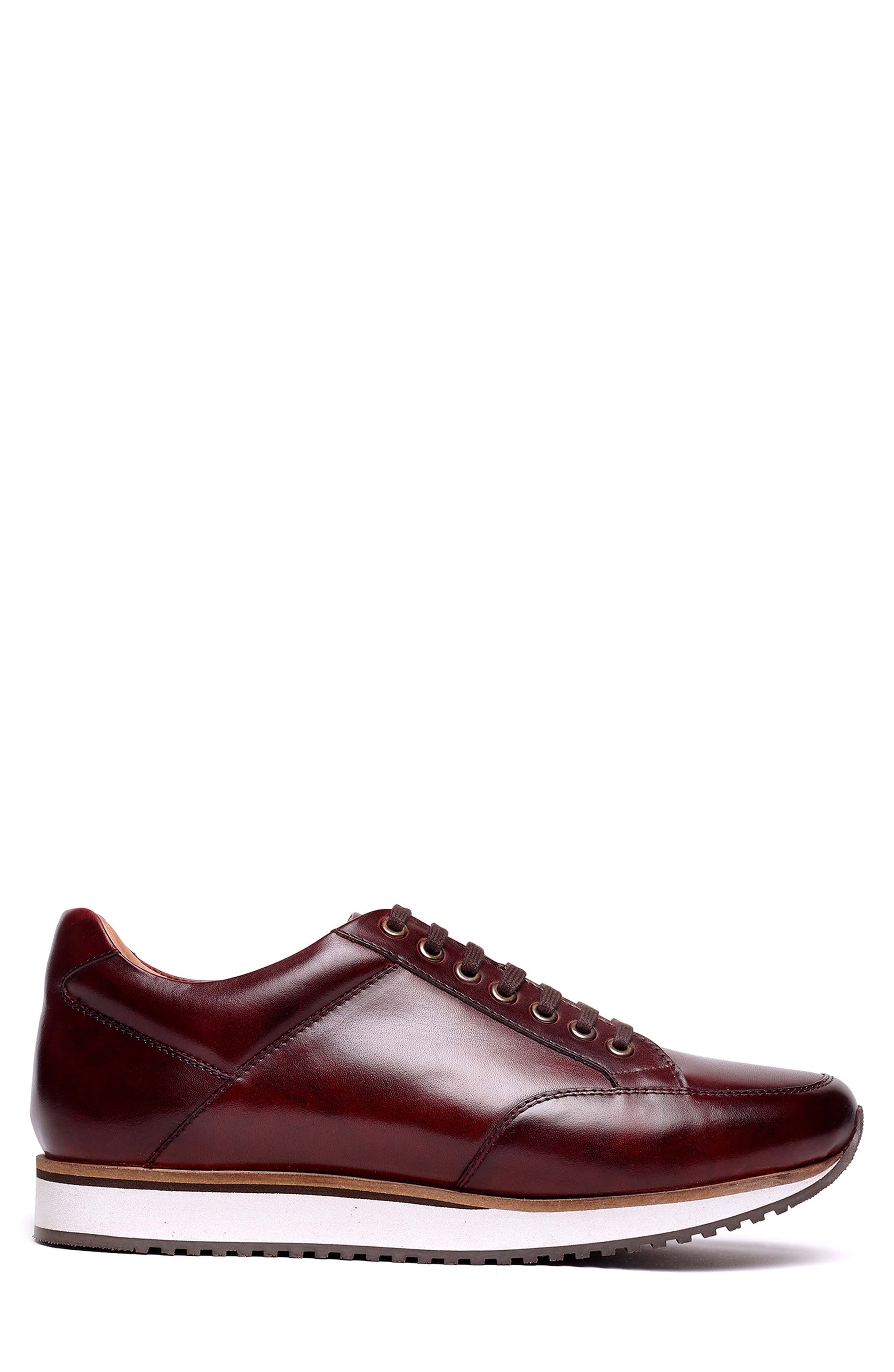 Barack Court Sneaker, Alternate, color, BURGUNDY