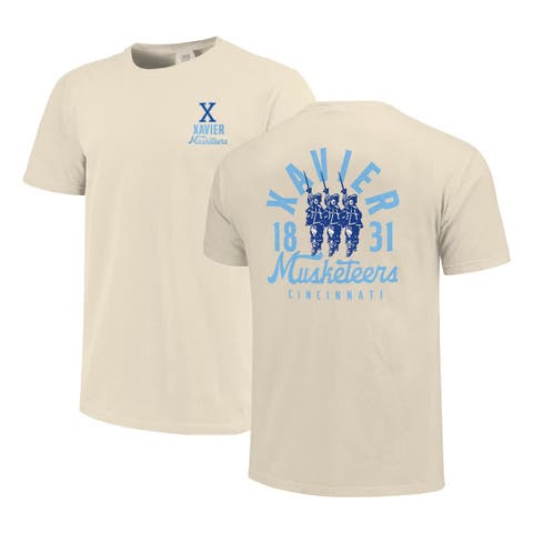 Men's Cream Xavier Musketeers Comfort Colors Mascot Overlay T-Shirt