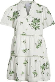 SUGARLIPS Ria Floral Candace Cotton Tiered Dress