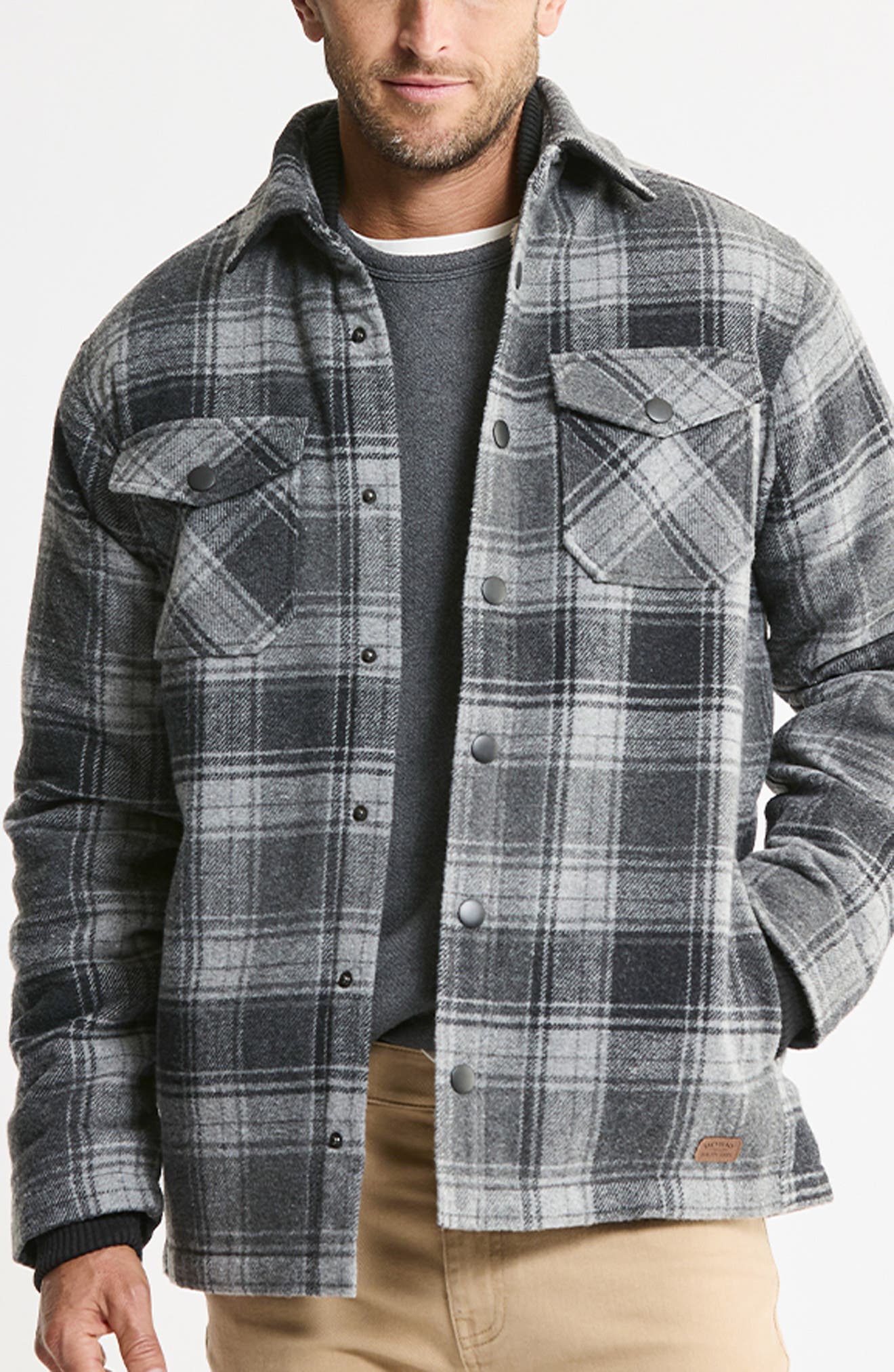Shirt Jacket with Faux Fur Lining