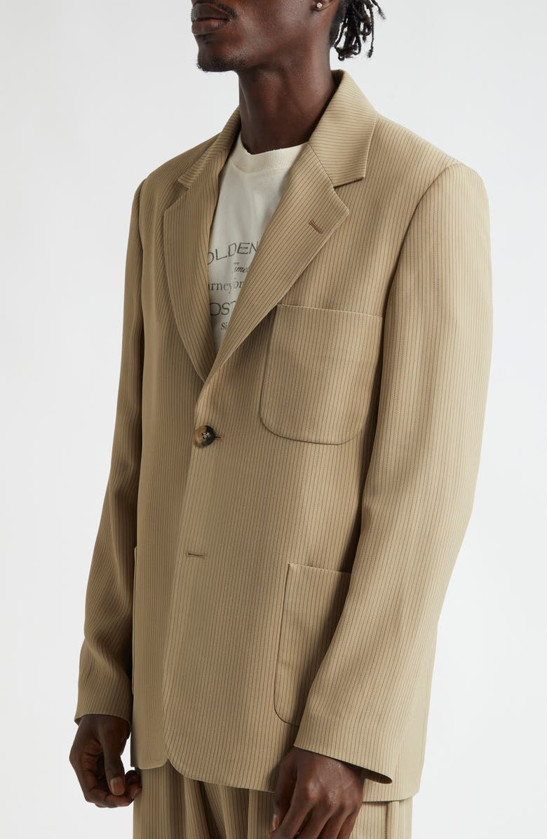 Golden Goose Journey Pinstripe Unstructured Sport Coat, Alternate, color,