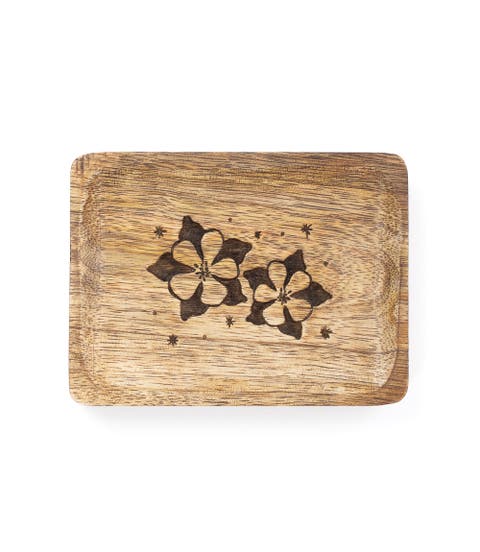 Colorado State Blue Columbine Trinket Dish