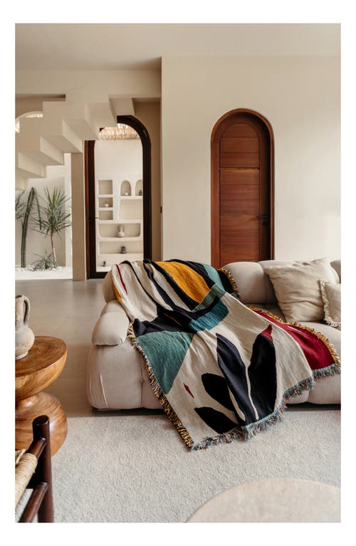 Slowdown Studio Woven Throw Blanket In Multi