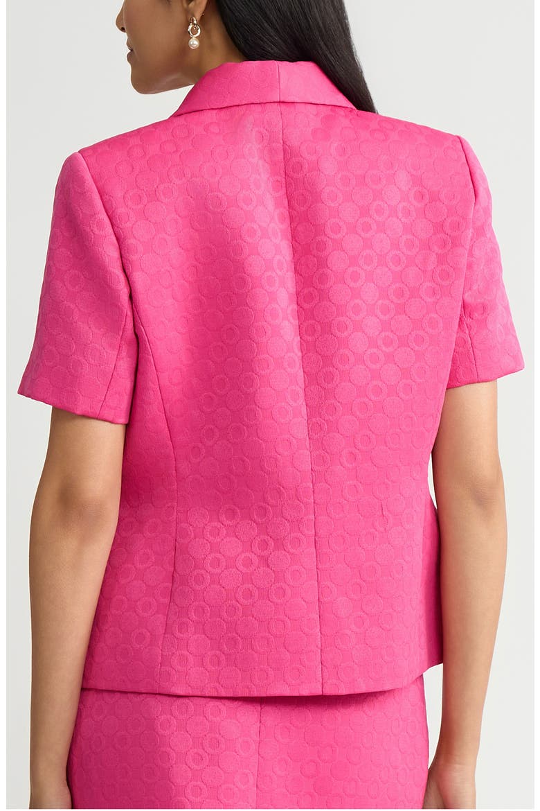 Short Sleeve Blazer, Alternate, color, PINK PERFECTION