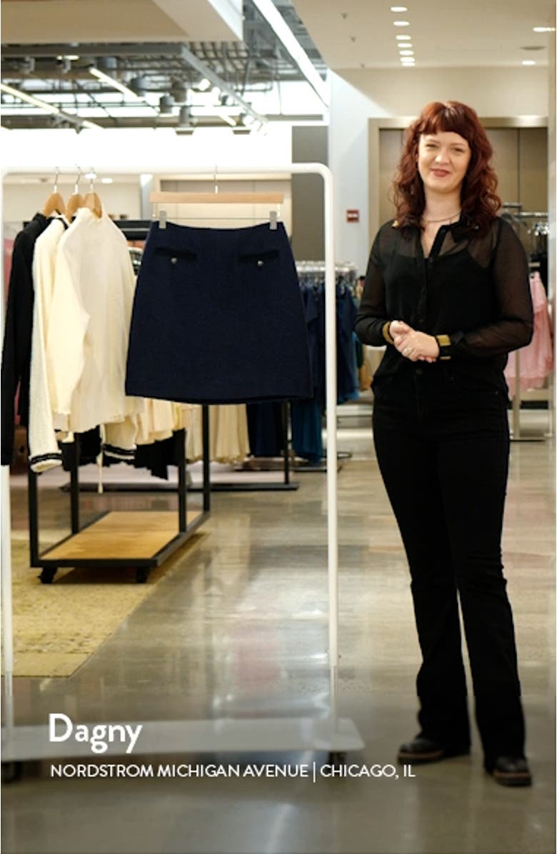 Charlee Tweed Miniskirt, sales video thumbnail