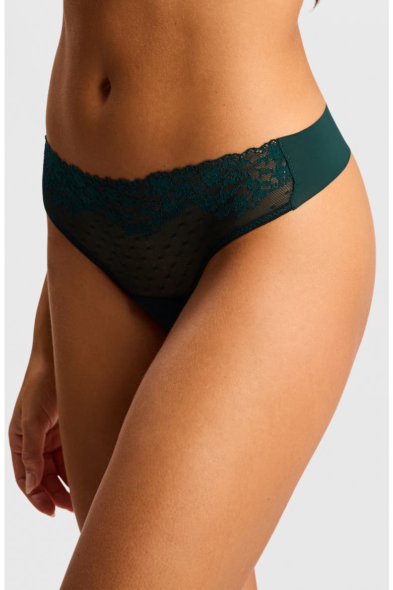 Double Take Thong, Alternate, color, JUNIPER