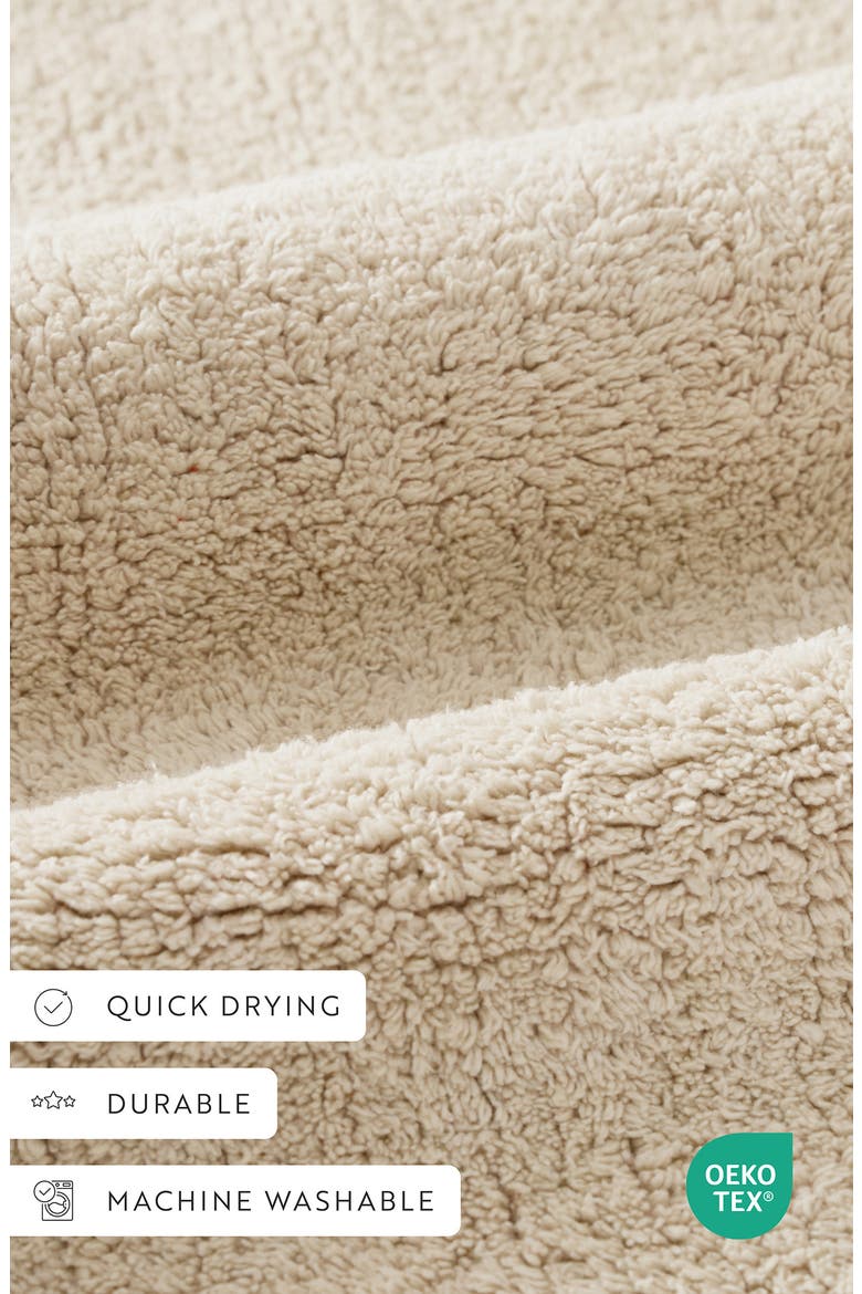 Reversible Cotton Bath Mat, Alternate, color, NATURAL
