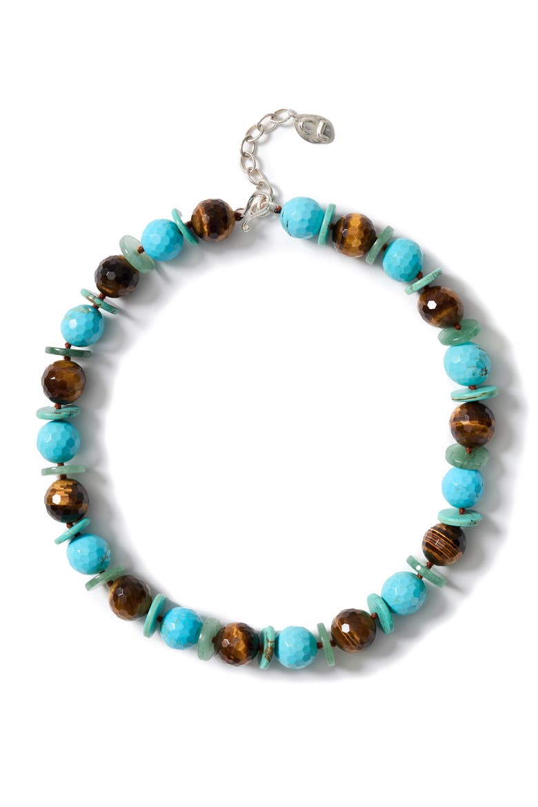 Calla Semiprecious Stone Necklace, Main, color, TURQUOISE