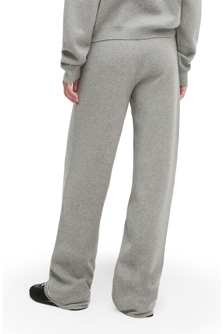 Fatigue Sisters Cotton & Cashmere Wide Leg Sweater Pants, Alternate, color, HEATHER GREY