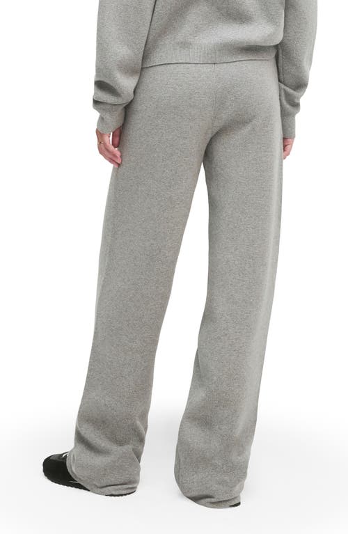 Favorite Daughter Fatigue Sisters Cotton & Cashmere Wide Leg Sweater Pants In Gray