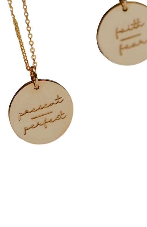 Made By Mary Pause Collection Disc Necklace