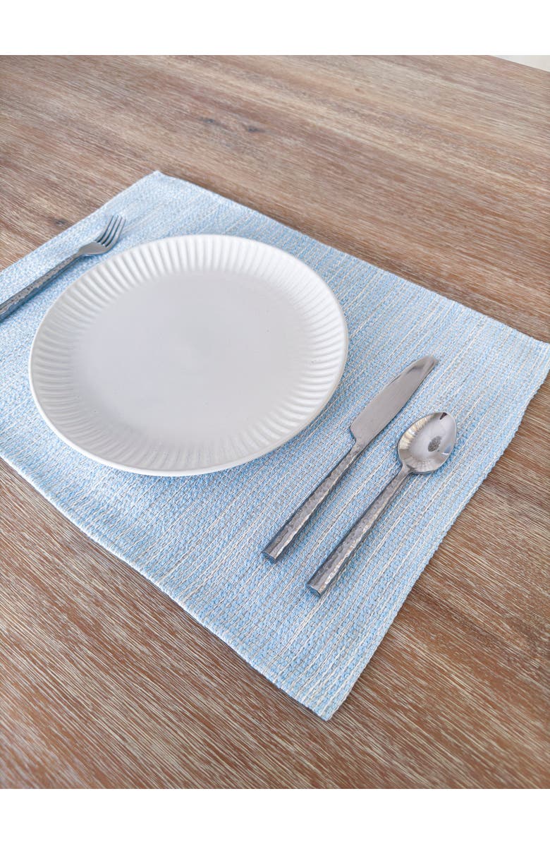Anaya Bay View Indoor Outdoor Placemat, Alternate, color, Blue