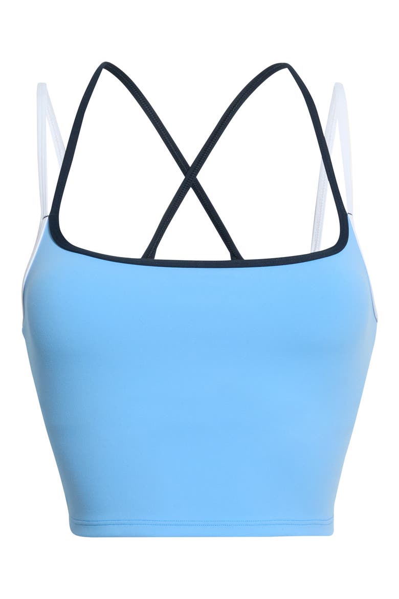 Daily Layered Crop Tank Top, Alternate, color, OASIS BLUE
