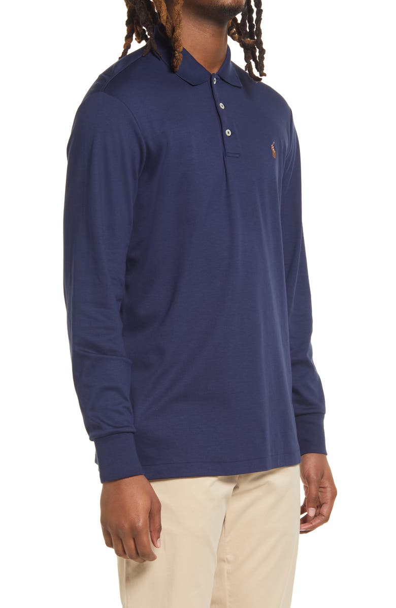 Polo Ralph Lauren Men's Classic Fit Long Sleeve Cotton Polo, Alternate, color, 