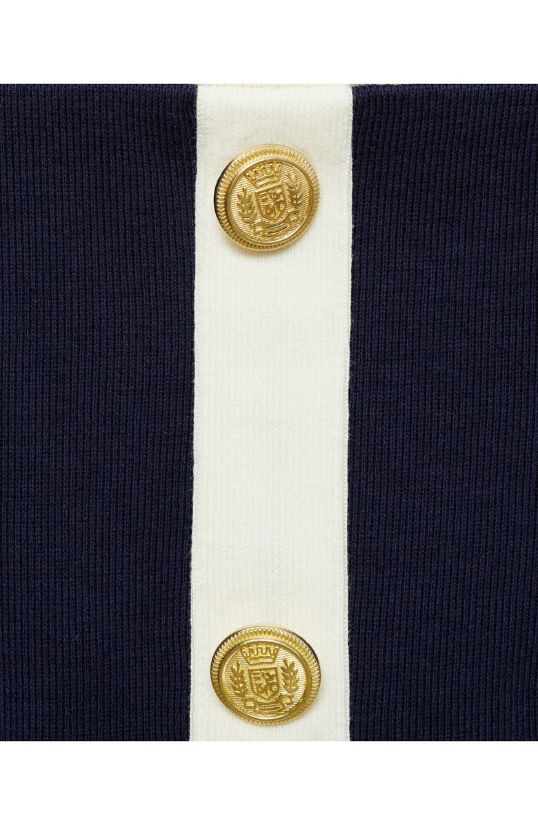 MANGO Knit Miniskirt, Alternate, color, Dark Navy