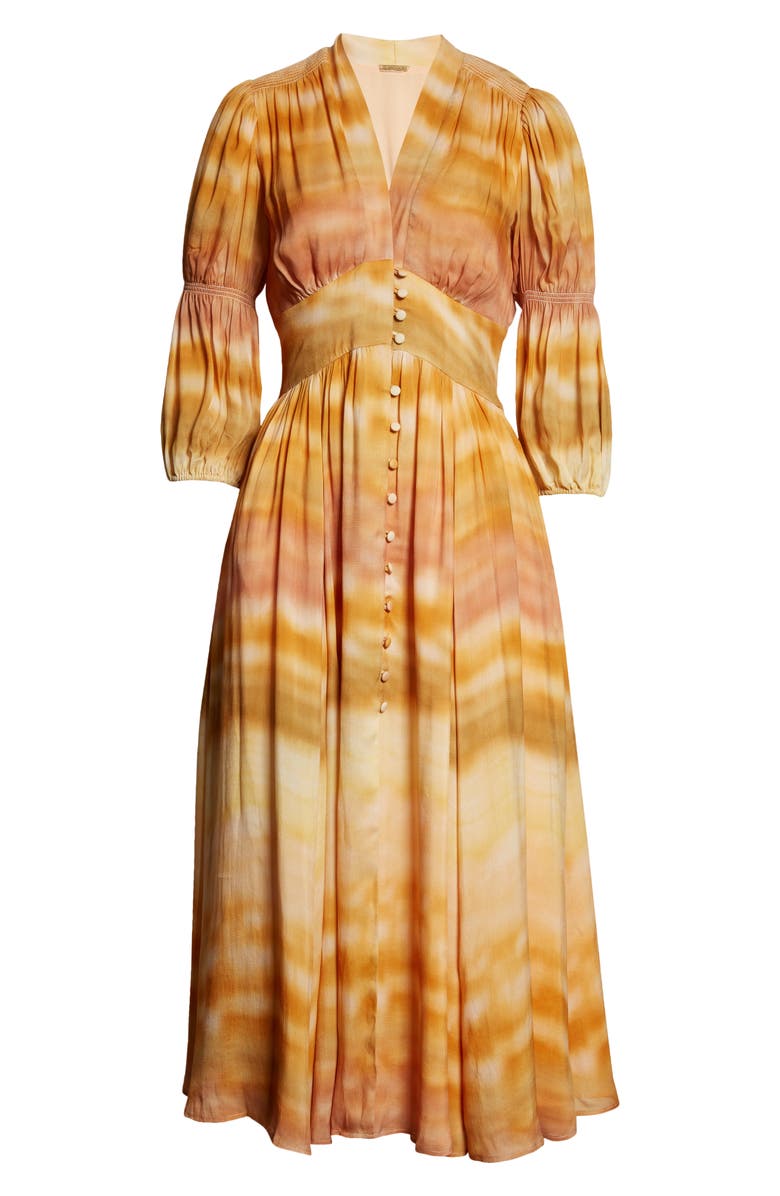 Cult Gaia Willow Button Front Dress, Alternate, color, 