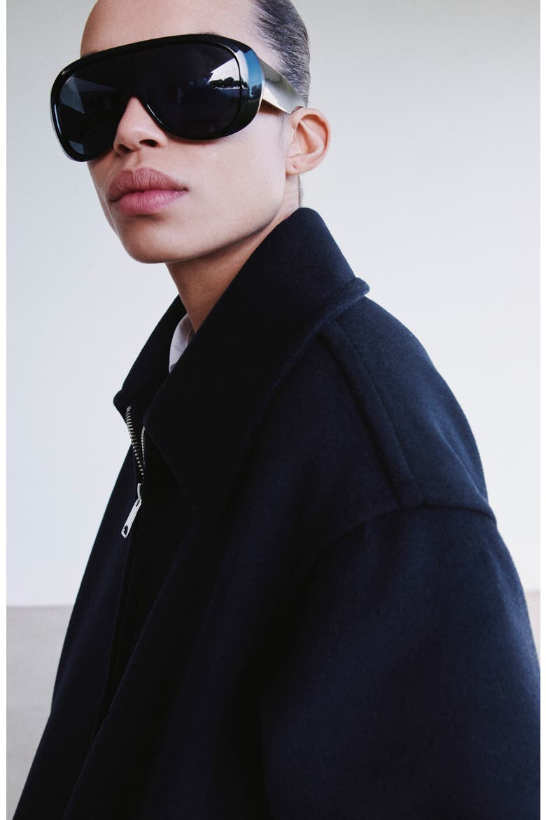 Wool Blend Jacket, Alternate, color, NAVY