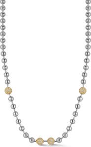 GLAZE JEWELRY Pavè Ball Chain Necklace