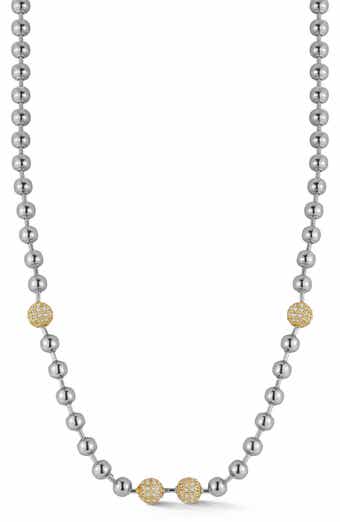GLAZE JEWELRY Pavè Ball Chain Necklace