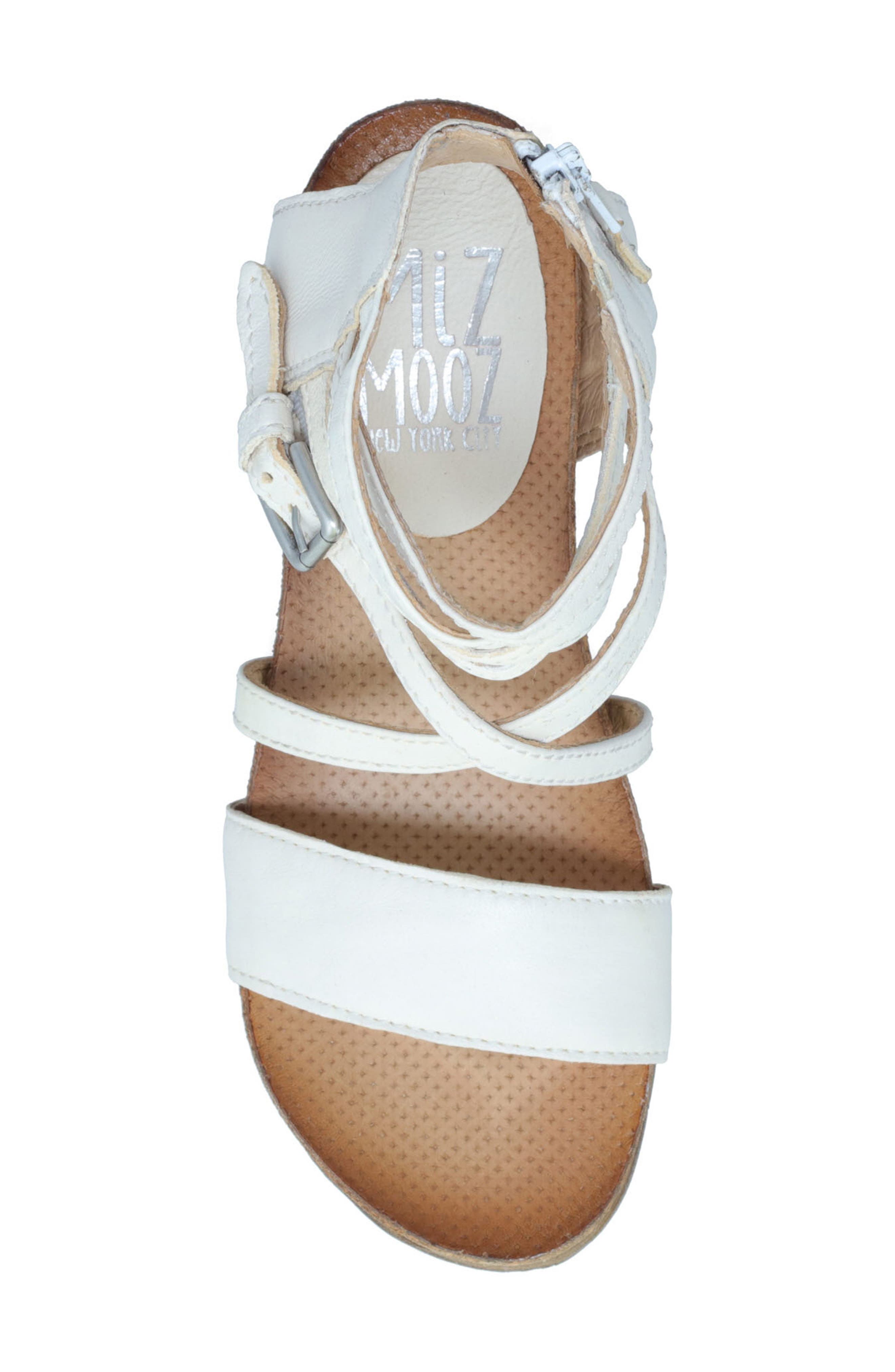 Miz Mooz Shay Strappy Wedge Sandal, Alternate, color, Linen