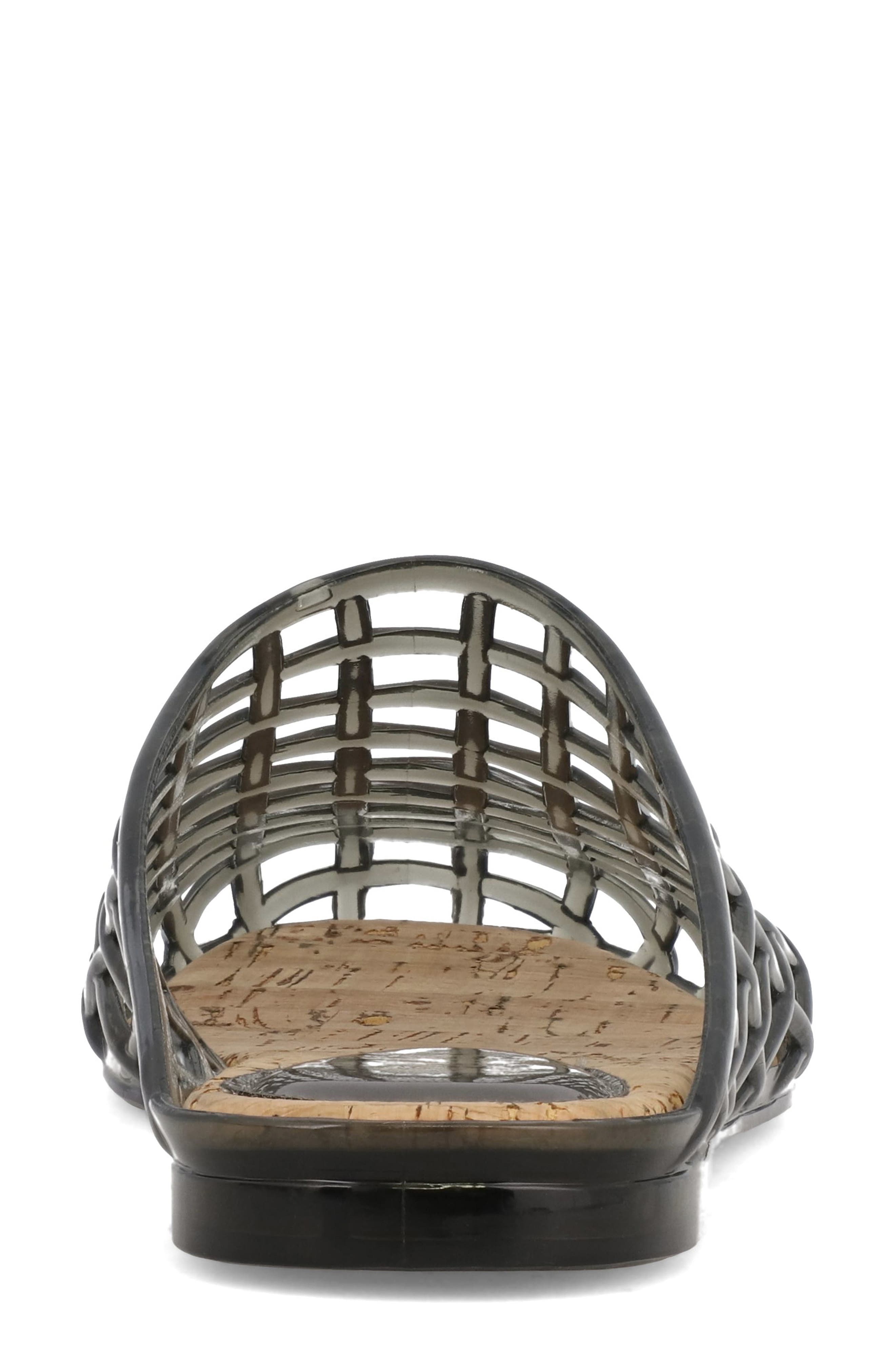 MIA Sophie Clear Woven Mule, Alternate, color, Smoke Pvc