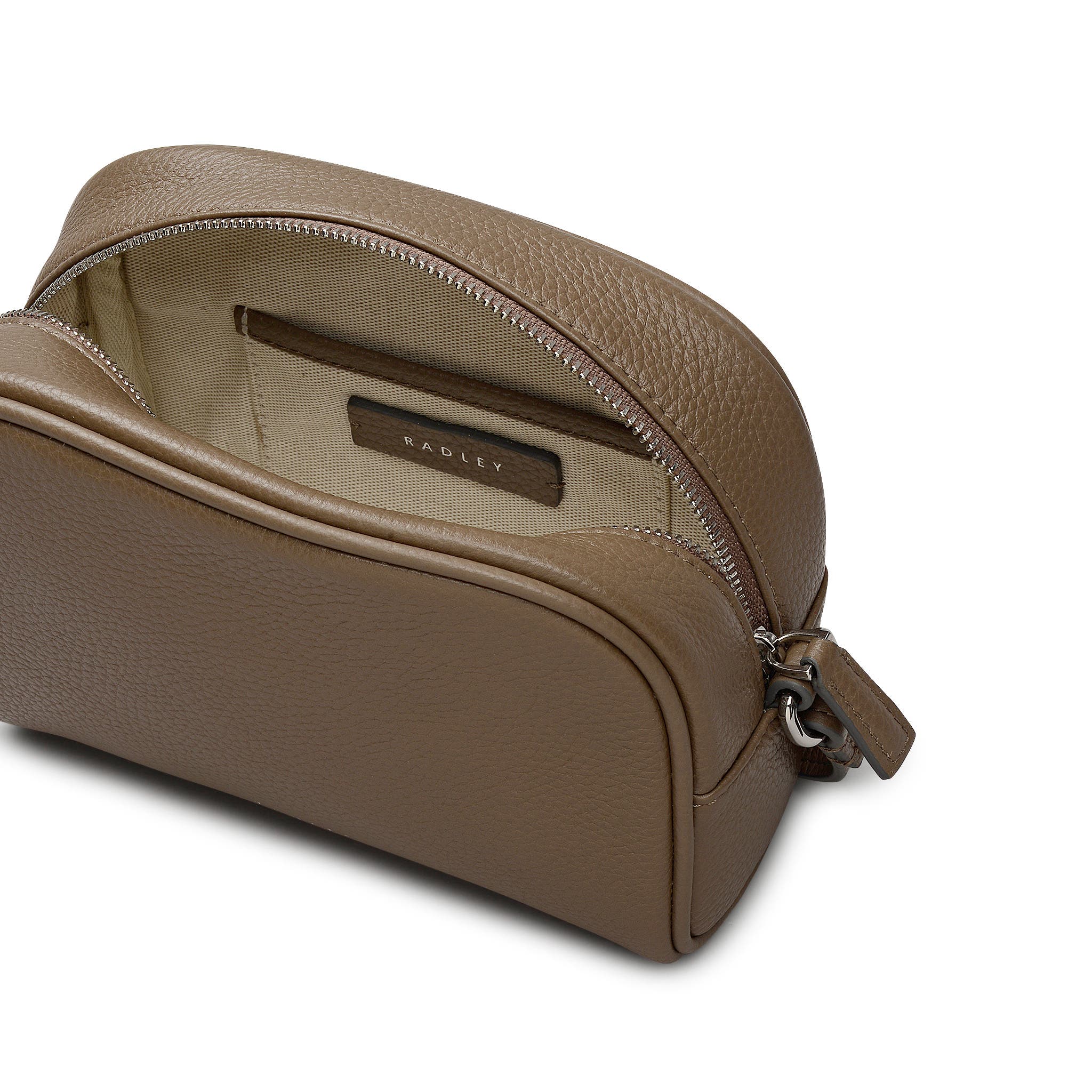 The Daily Mini Zip Around Crossbody Bag, Alternate, color, Coffee