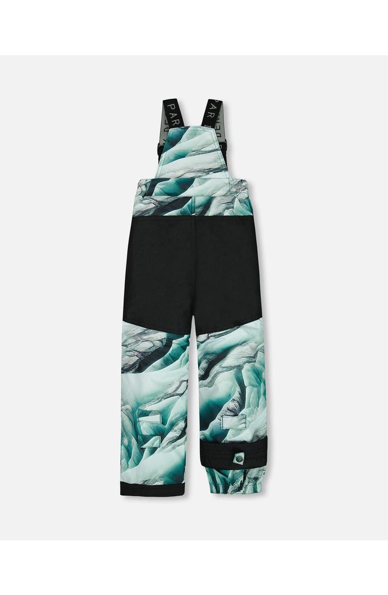 Deux par Deux Boy's Two Piece Snowsuit Forest Green Printed Glaciers, Alternate, color,