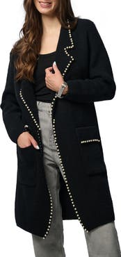 SAACHI Faux Pearl Cardigan Jacket