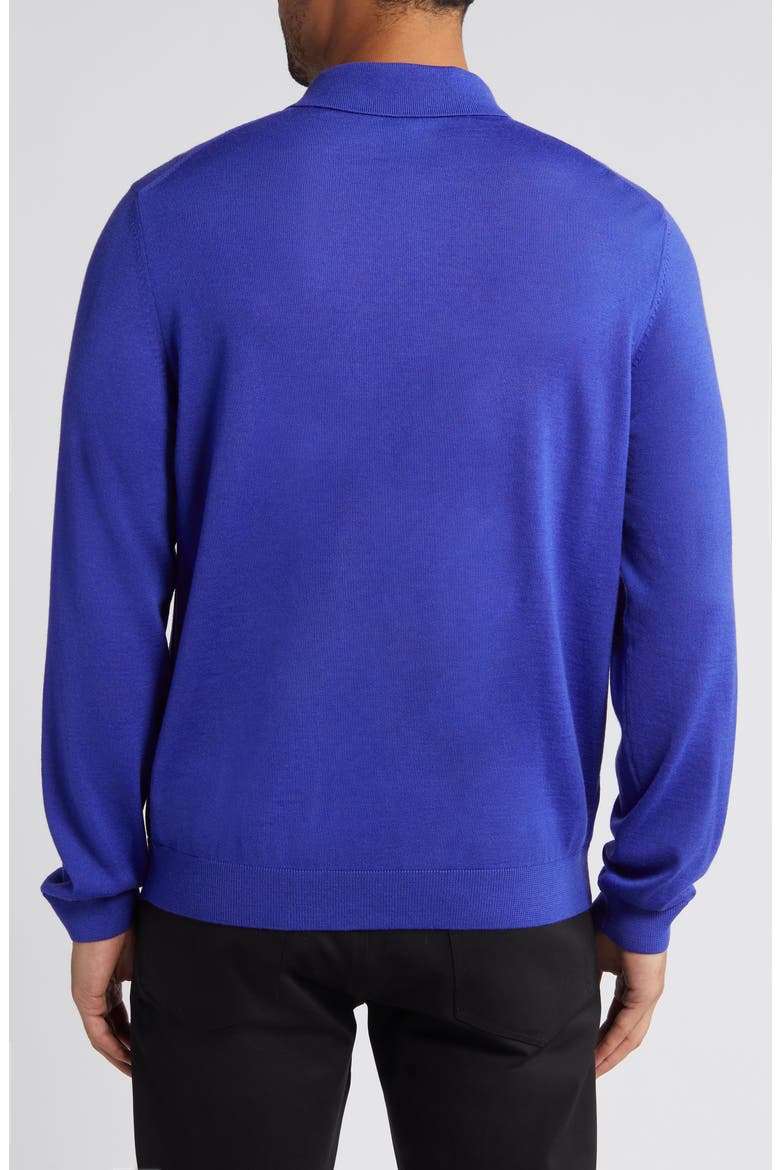 Lancione Wool Sweater Polo, Alternate, color, DK PRPLE