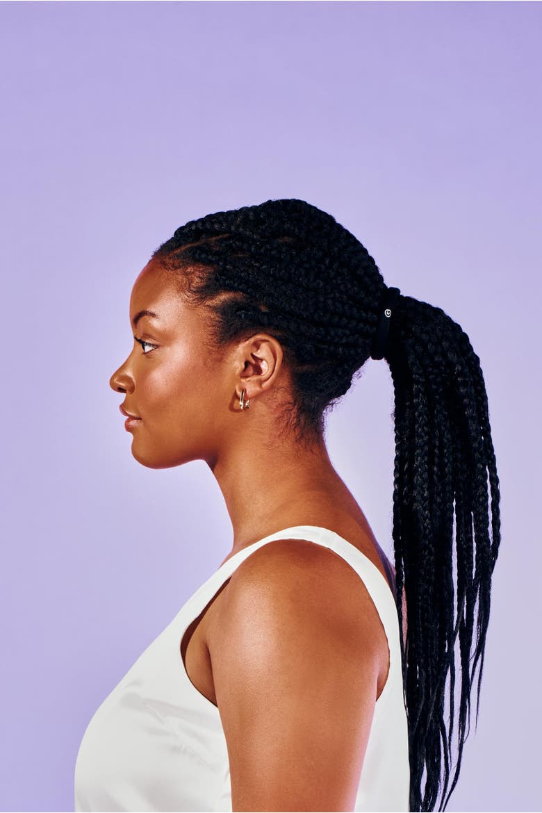 Long Hair Seamless Hair Bands, Alternate, color, Black