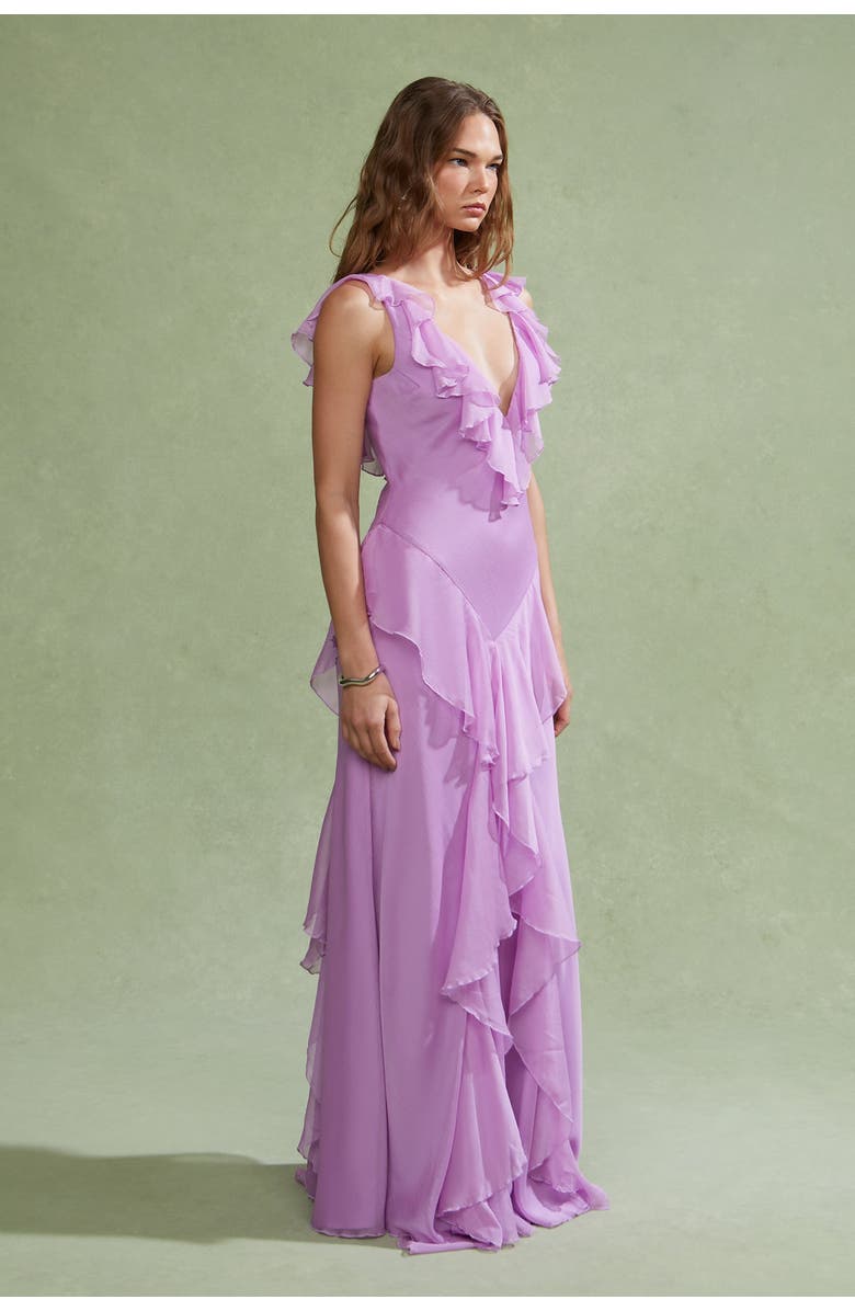 AMUR Estella Bias Gown, Alternate, color, Pink Dolphin
