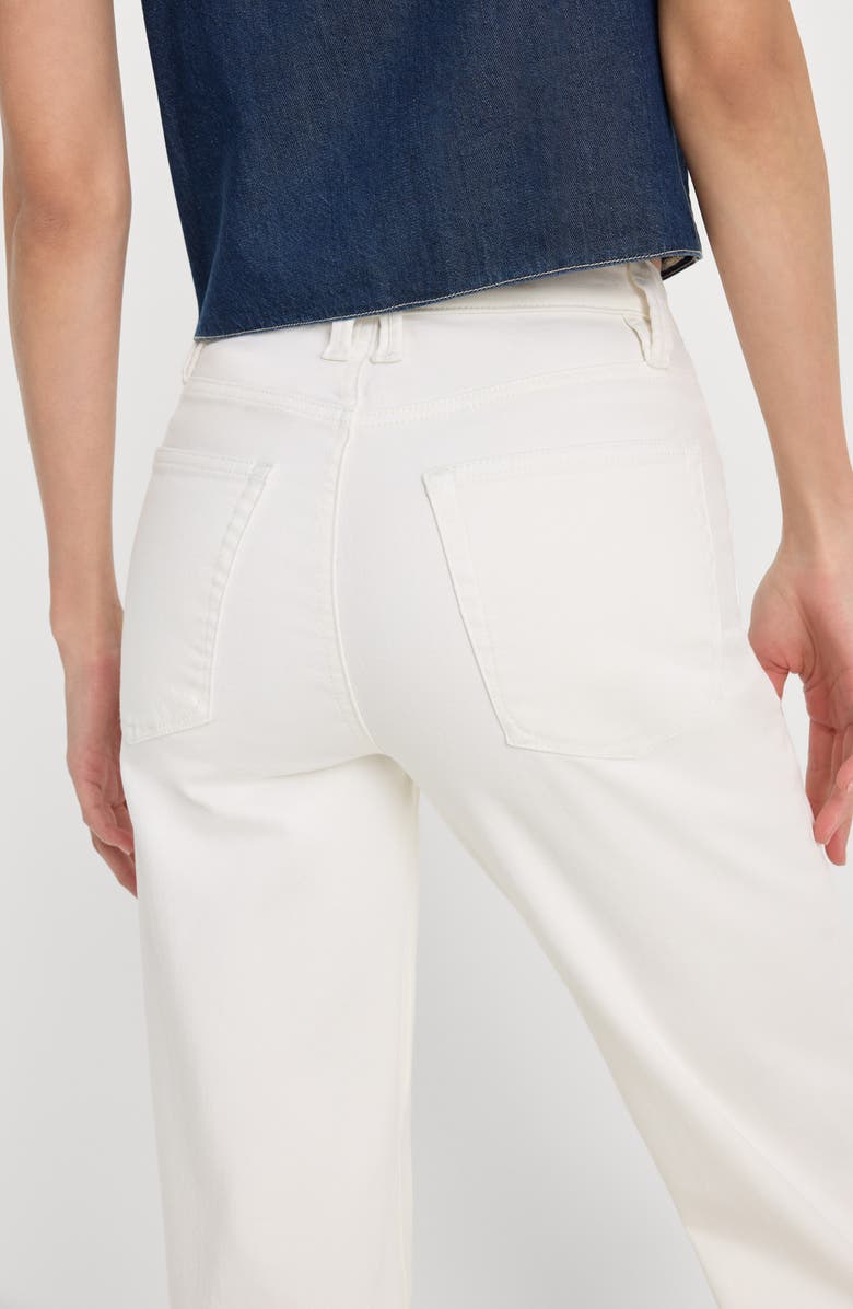 Good American Good True High Waist Straight Leg Jeans, Alternate, color, White001
