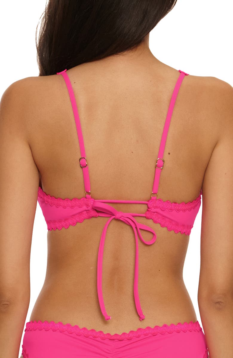 Becca Bella Bikini Top, Alternate, color, Strawberry
