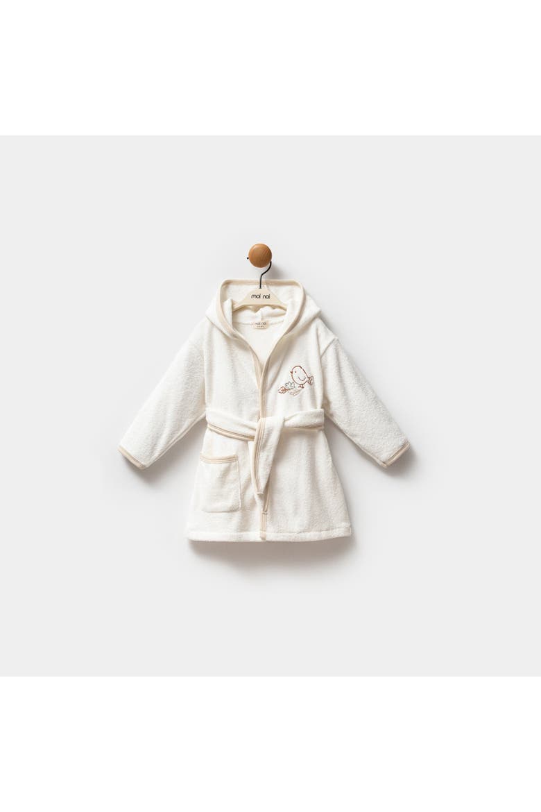 Autumn Bird Robe, Alternate, color, Beige