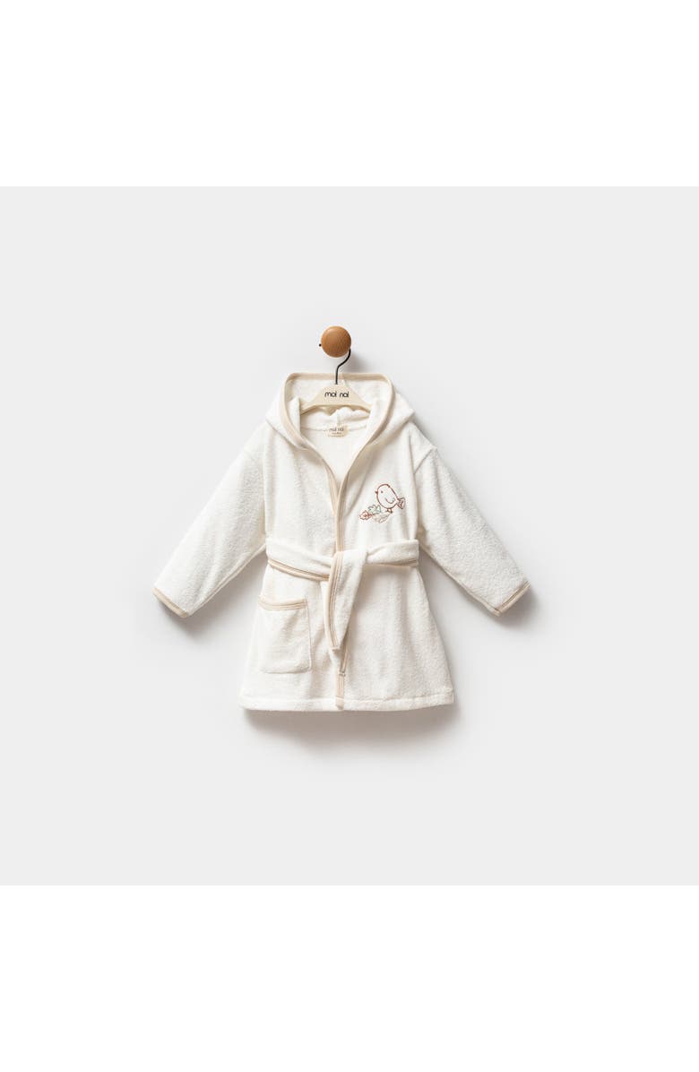 moi noi Autumn Bird Robe, Alternate, color, Beige