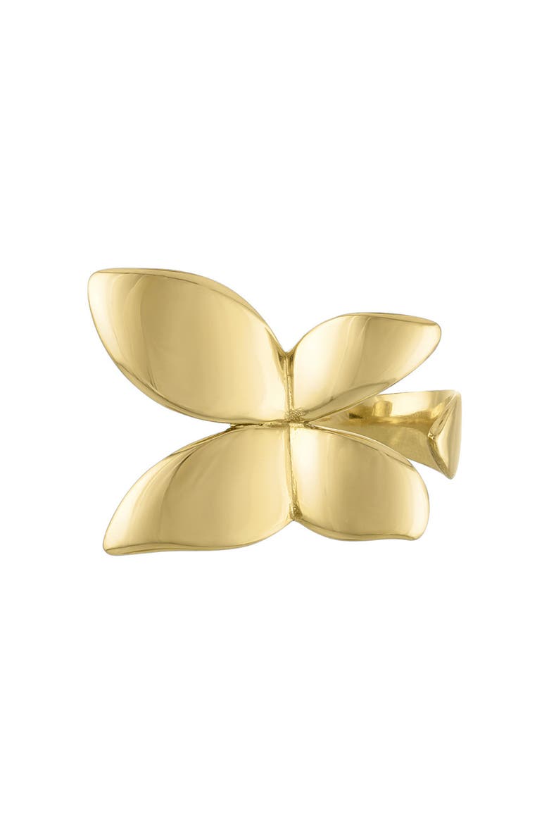 Bold Butterfly Open Ring, Main, color, Gold