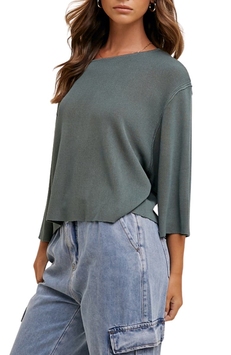 WISHLIST Fine Knit Pullover Sweater, Alternate, color, T. Green