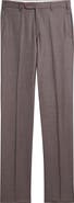 Zanella Parker Classic Wool Sharkskin Dress Pants