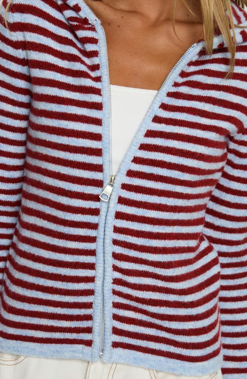 Princess Polly Superstars Stripe Hooded Jacket In Multi