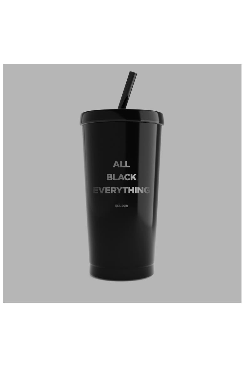 Blvck Metallic Tumbler, Alternate, color, Black