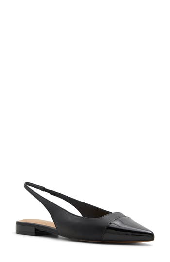 ALDO ALDO FLEURE SLINGBACK POINTED CAP TOE FLAT 