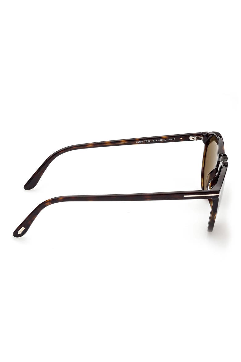 50mm Small Round Sunglasses, Alternate, color, DARK HAVANA / ROVIEX