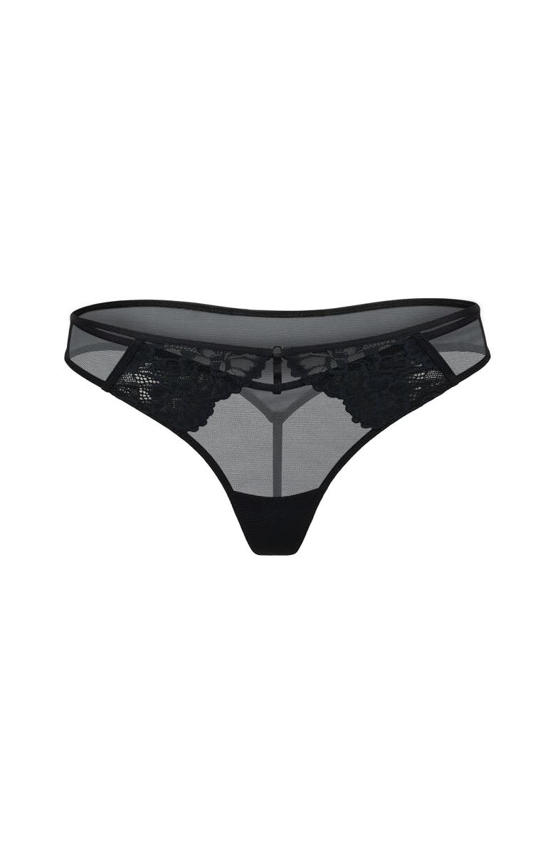 Adore Me Cam Thong Panties, Main, color, Black